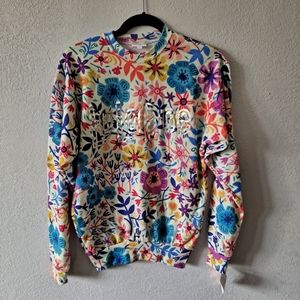 LulaRoe colorful Floral sweater